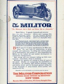 Militor Motorcycle 1919