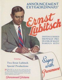 Paramount Signs Director Ernst Lubitsch 1927